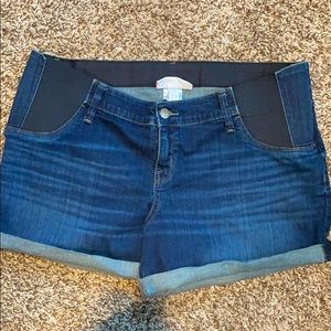 Side Panel Maternity Shorts